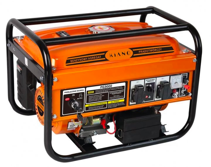 Бензиновий генератор 3 кВт Kiano PG3000 генератор з чотиритактним двигуном, фото 1