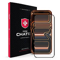 Захисне 3D скло для iPhone 17 Pro Max Neu Chatel Corning Gorilla Glass Anti-Static with Mesh Front Black