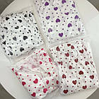 Жіночі піжами №D0447 Білий з бузковими серцями, фото 5