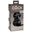 Насадка для страпону мошонка з вібрацією чорна Pipedream King Cock Elite Talla, фото 6