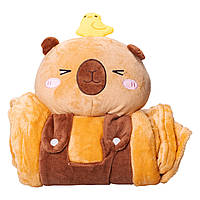 М'яка іграшка-плед Зайчик 120×160 (см) 2 в 1 Коричневий Colorful Home 5616-68BR