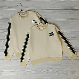 Світлі утеплені світшот для дівчинки