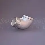 Косинець нержавіючий Ду 40 (1"1/2) з внутрішньою і зовнішньою різьбами, 90°, ISO 4144, EN 10241, DIN 2987, фото 9
