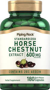 Кінський каштан Piping Rock Horse Chestnut Extract 300 мг 180 капс.