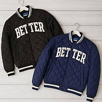 Демісезонна куртка бомбер без капюшона для хлопчика