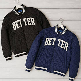 Демісезонна куртка бомбер без капюшона для хлопчика