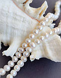 Натуральні перли намисто. Кольє з натуральних перлин . Чокер з перлів в сріблі. Німеччина., фото 4