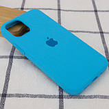 Чохол Silicone Case Full Protective (AA) для Apple iPhone 14 (6.1") Блакитний / Blue, фото 2