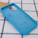 Чохол Silicone Case Full Protective (AA) для Apple iPhone 14 (6.1") Блакитний / Blue, фото 3