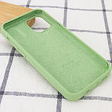 Чохол Silicone Case Full Protective (AA) для Apple iPhone 14 (6.1") М'ятний / Mint, фото 3