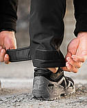 Зимові тактичні штани REVISION софтшел чорні півкільця на поясі ПП7968 ТМ, фото 8