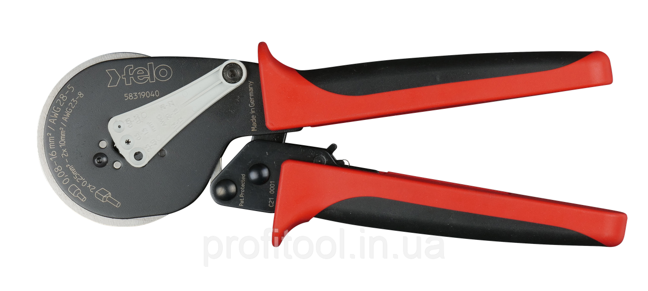 Кліщі для обтиску втулкових наконечників (кріпмер) FELO AE 215 мм (58319040), фото 1