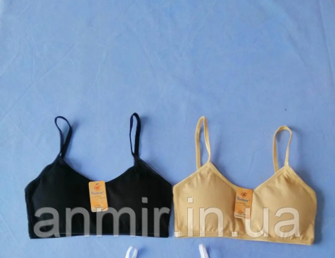 Трикотажний топ на дівчинку підлітковий однотонний від 8-12 років, кольору міксом