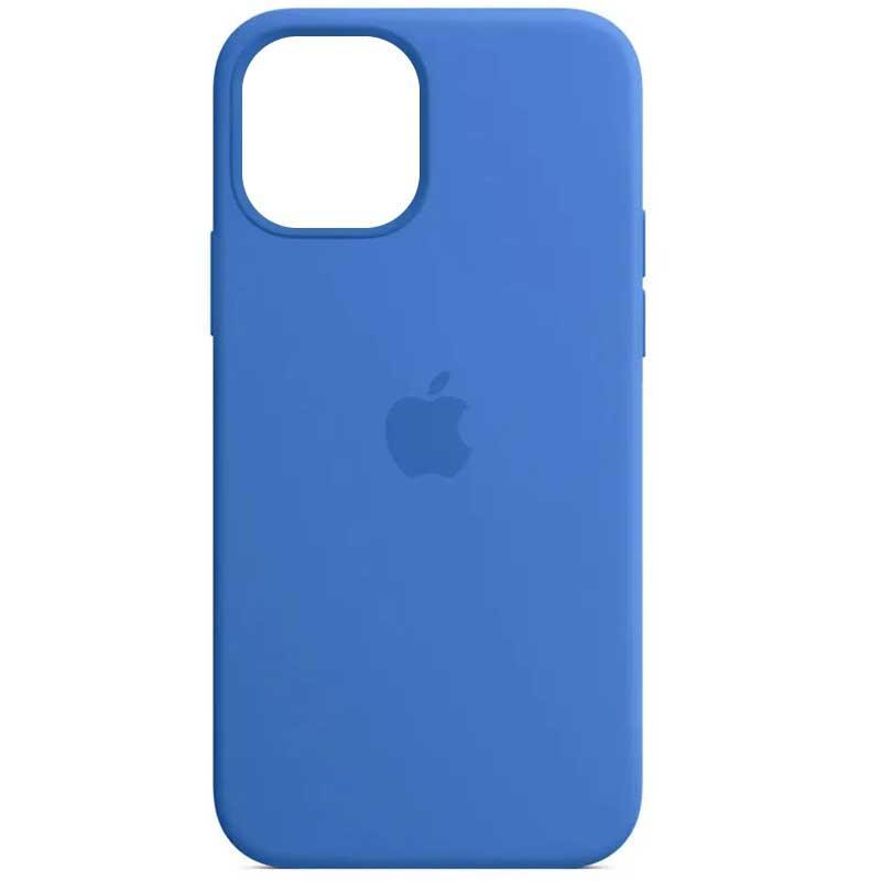 Чохол Silicone Case Full Protective (AA) для Apple iPhone 14 (6.1") Синій / Capri Blue, фото 1