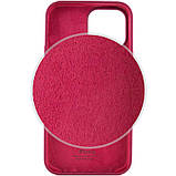 Чохол Silicone Case Full Protective (AA) для Apple iPhone 14 (6.1") Бордовий / Maroon, фото 3