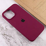 Чохол Silicone Case Full Protective (AA) для Apple iPhone 14 (6.1") Бордовий / Maroon, фото 5
