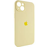 Чохол Silicone Case Full Camera Protective (AA) для Apple iPhone 14 (6.1") Жовтий / Mellow Yellow, фото 2