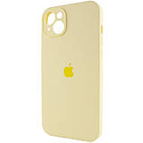 Чохол Silicone Case Full Camera Protective (AA) для Apple iPhone 14 (6.1") Жовтий / Mellow Yellow, фото 3