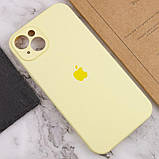Чохол Silicone Case Full Camera Protective (AA) для Apple iPhone 14 (6.1") Жовтий / Mellow Yellow, фото 6