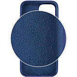 Чохол Silicone Case Full Protective (AA) для Apple iPhone 14 (6.1") Синій / Deep navy, фото 3