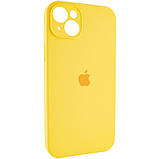 Чохол Silicone Case Full Camera Protective (AA) для Apple iPhone 14 (6.1") Жовтий / Yellow, фото 2