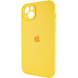 Чохол Silicone Case Full Camera Protective (AA) для Apple iPhone 14 (6.1") Жовтий / Yellow, фото 3