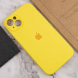 Чохол Silicone Case Full Camera Protective (AA) для Apple iPhone 14 (6.1") Жовтий / Yellow, фото 5