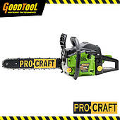 Бензопила Procraft GS50 (1 шина, 1 ланцюг 40 см)