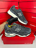 Зимові водонепроникні сірі чоловічі замшеві кросівки New Balance 758 GTX Dark Grey Нью Беленс Гортекс на термо, фото 10