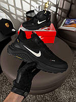 Чорні чоловічі кросівки Nike React Miller GTX Black демісезонні водонепроникні термо кросівки Найк