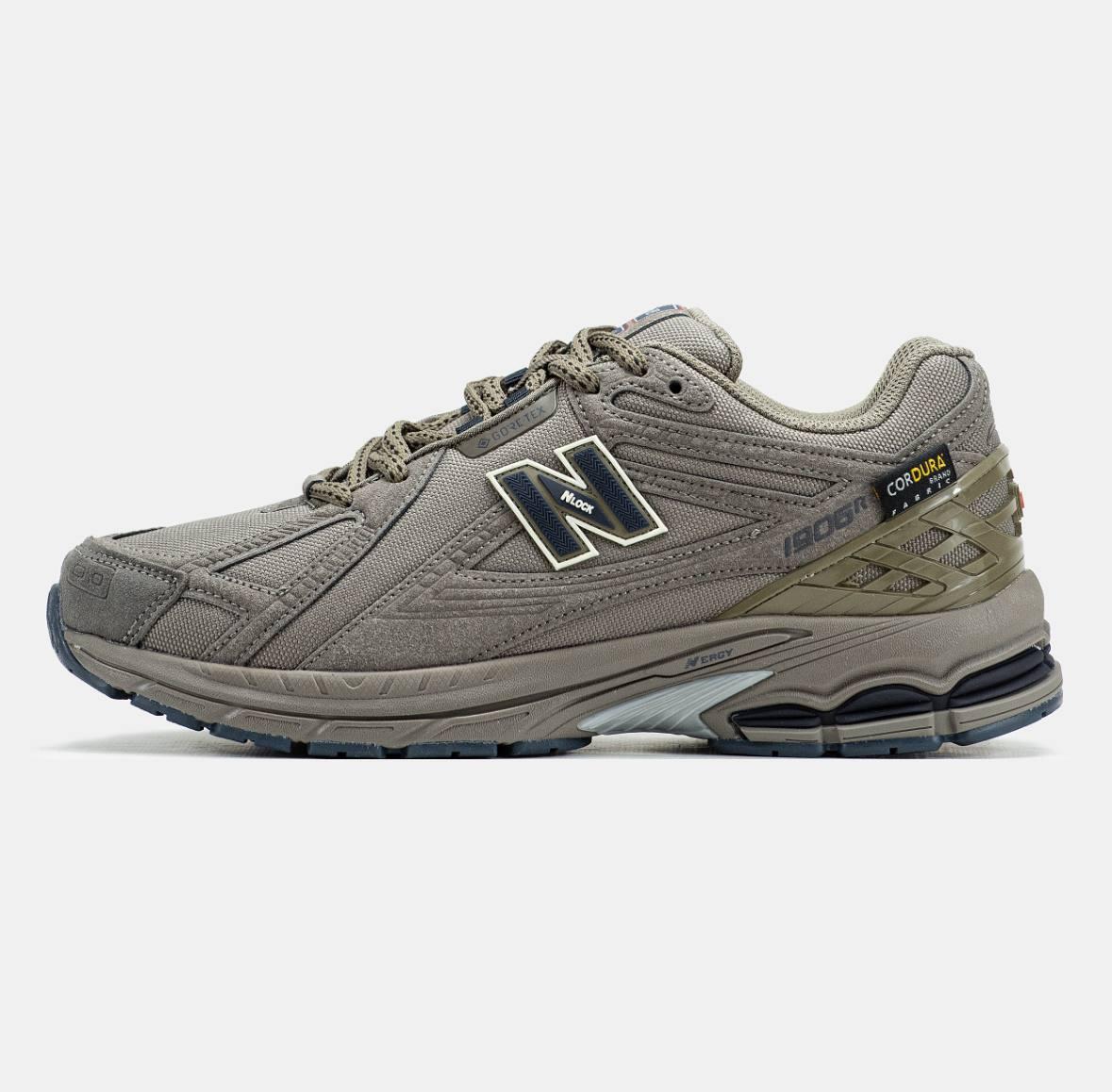 Зимові водонепроникні бежеві замшеві чоловічі кросівки New Balance 1906R Gore-Tex утеплені та водостійкі, фото 1