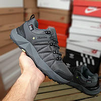 Зимові чоловічі кросівки Col*mbia 3M Thinsulate сірі з салатовим, водовідштовхуючі, термо