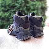 Зимові чоловічі кросівки Adidas TERREX SWIFT R3 GTX High хакі з чорним, водонепроникні, термо Адідас Терекс, фото 9