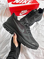 Чорні чоловічі кросівки Nike Structure 26 'Black Anthracite' Gore-Tex / Термо кросівки Найк Гортекс