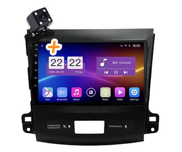 Магнітола для Mitsubishi Outlander 2005-2011  на Android | Сенсорний екран, GPS, Bluetooth, камера заднього виду