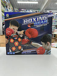 Настінний музичний тренажер для боксу інтерактивна боксерська мішень з підсвіткою дорослим та дітям з рукавицями для відпрацювання