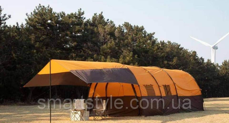 Намет Шатер тунельний + тент навіс 3х3м, фото 1