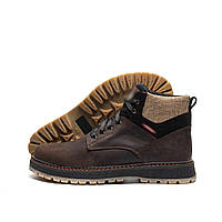 Чоловічі зимові шкіряні кросівки LV Winter Brown