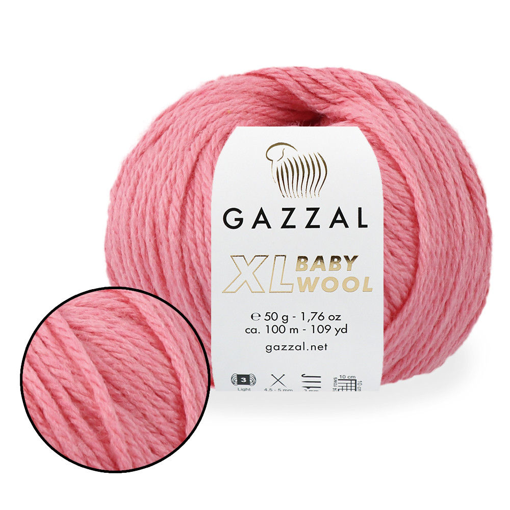 Gazzal Baby Wool XL, Персик №828, фото 1