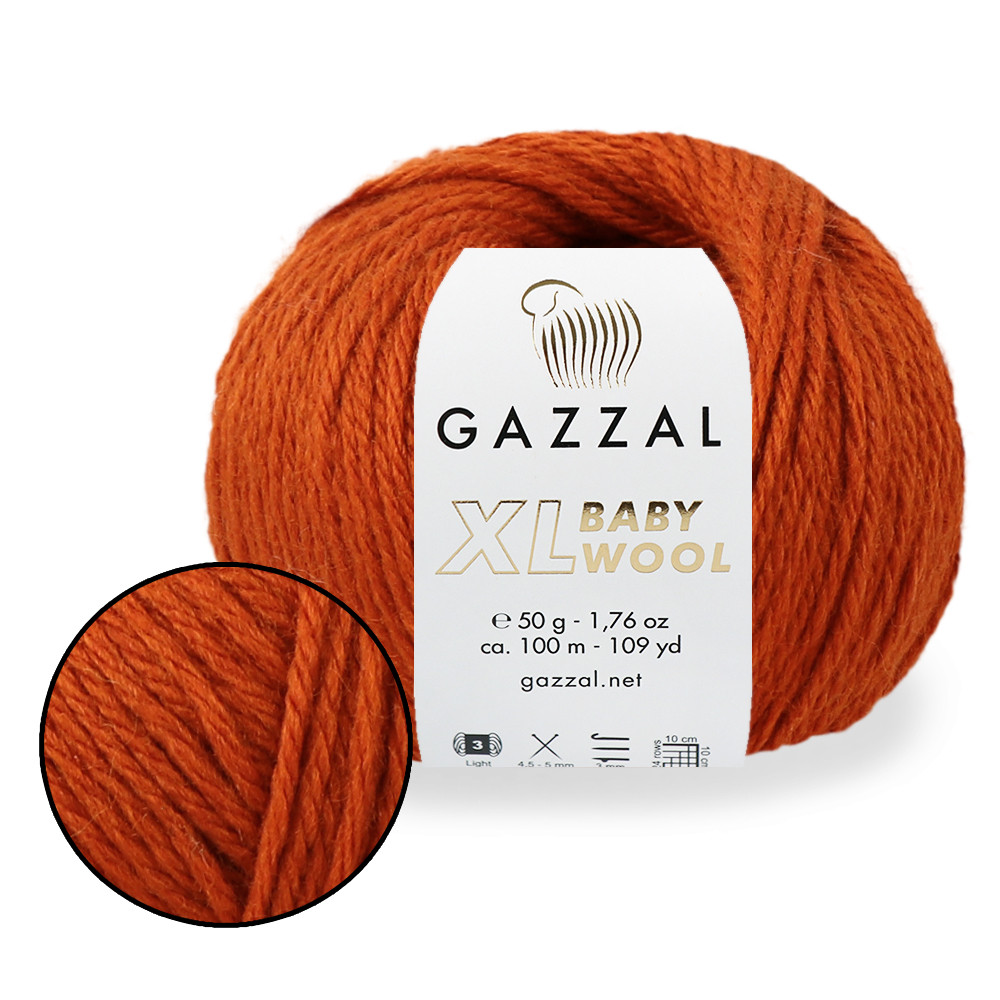 Gazzal XL Baby Wool, Терракот №841, фото 1