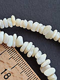 Натуральний вогнений опал. Намисто з натурального білого опалу .Намисто чокер білий вогненний опал.Німеччина, фото 8