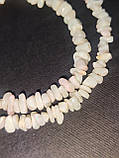 Натуральний вогнений опал. Намисто з натурального білого опалу .Намисто чокер білий вогненний опал.Німеччина, фото 4