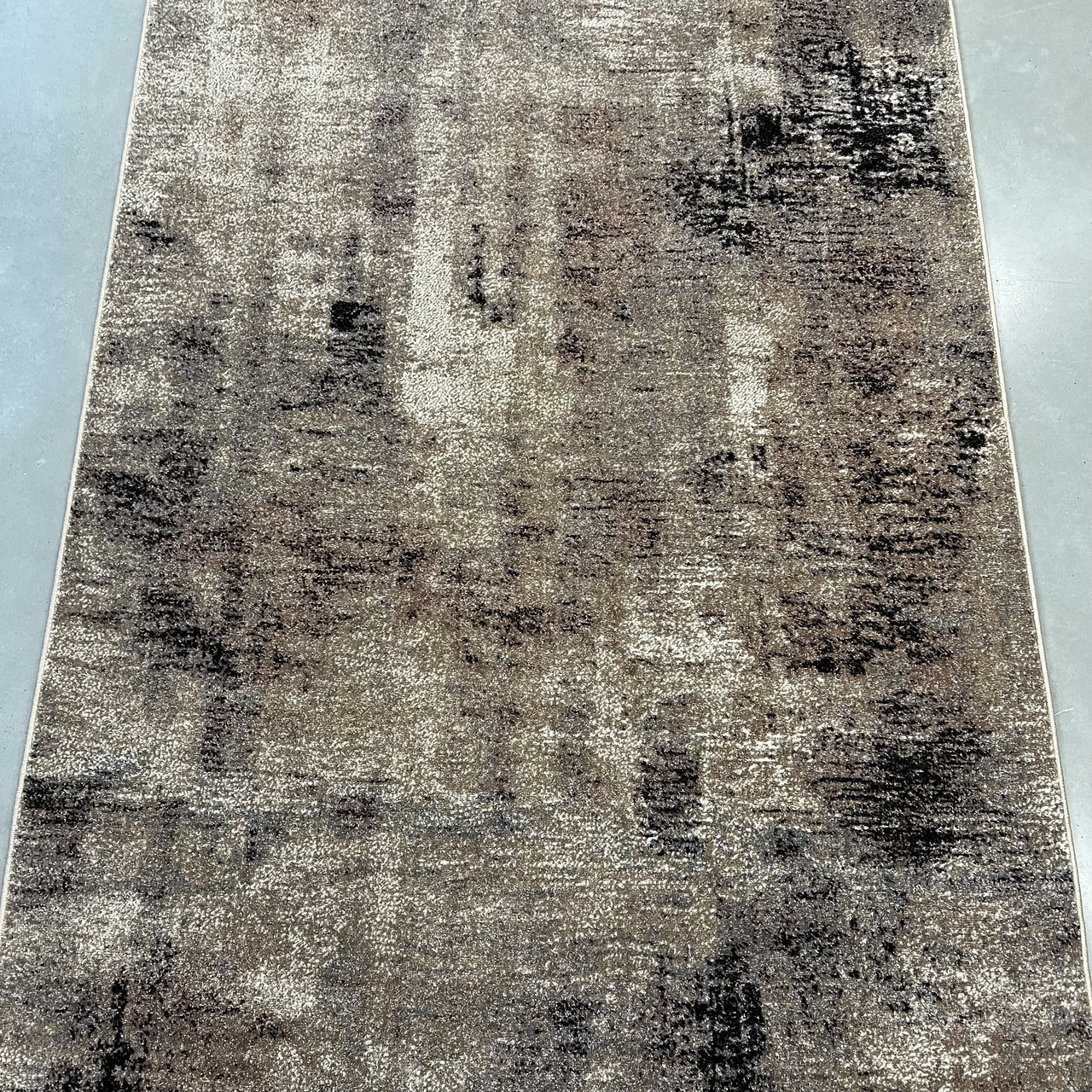 Коричнева килимова доріжка ширина 1,50м на тканій основі Mira 24129/120