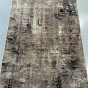 Коричнева килимова доріжка на тканій основі Mira 24129/120