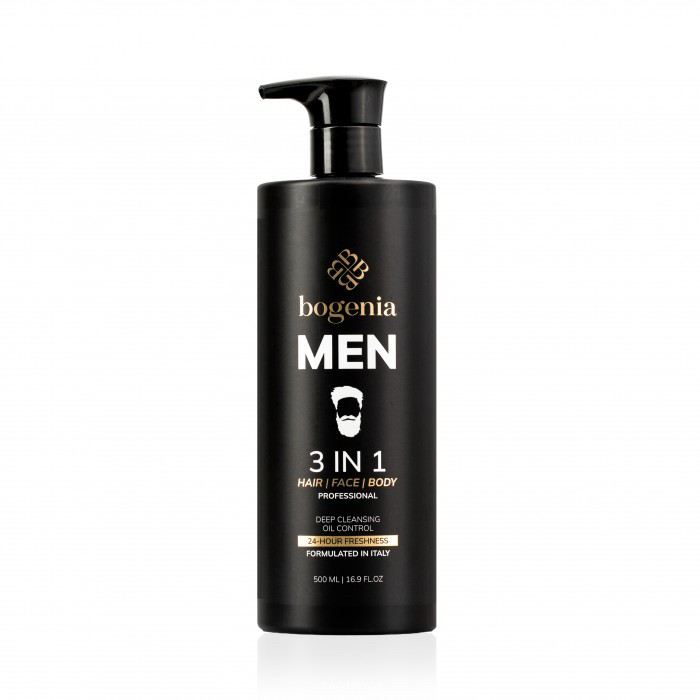 ЧОЛОВІЧИЙ ЗАСІБ MAN 3 IN 1 HAIR FACE BODY WASH BOGENIA BG450, фото 1