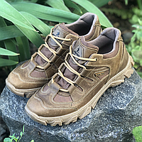 Тактические кроссовки армейские демисезонные койот военные кожаные кроссовки мужские осенние для тактических задач