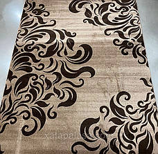 Килим бежево-коричневий з вензелями 2х3 Mira 24031/243, фото 2