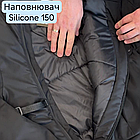 Анорак Nike осінь єврозима спортивна чоловіча куртка найк водовідштовхувальна плащівка чорна з бічними утяжками, фото 8