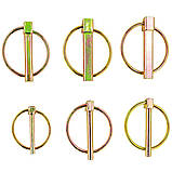 Набір штифтів з проушинами та кільцем 50 шт. Vorfal V09044, фото 2