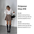 Жіноча біла блуза з манжетами на рукавах і спущеними плечима (р. 42-46) 16ru1115, фото 4